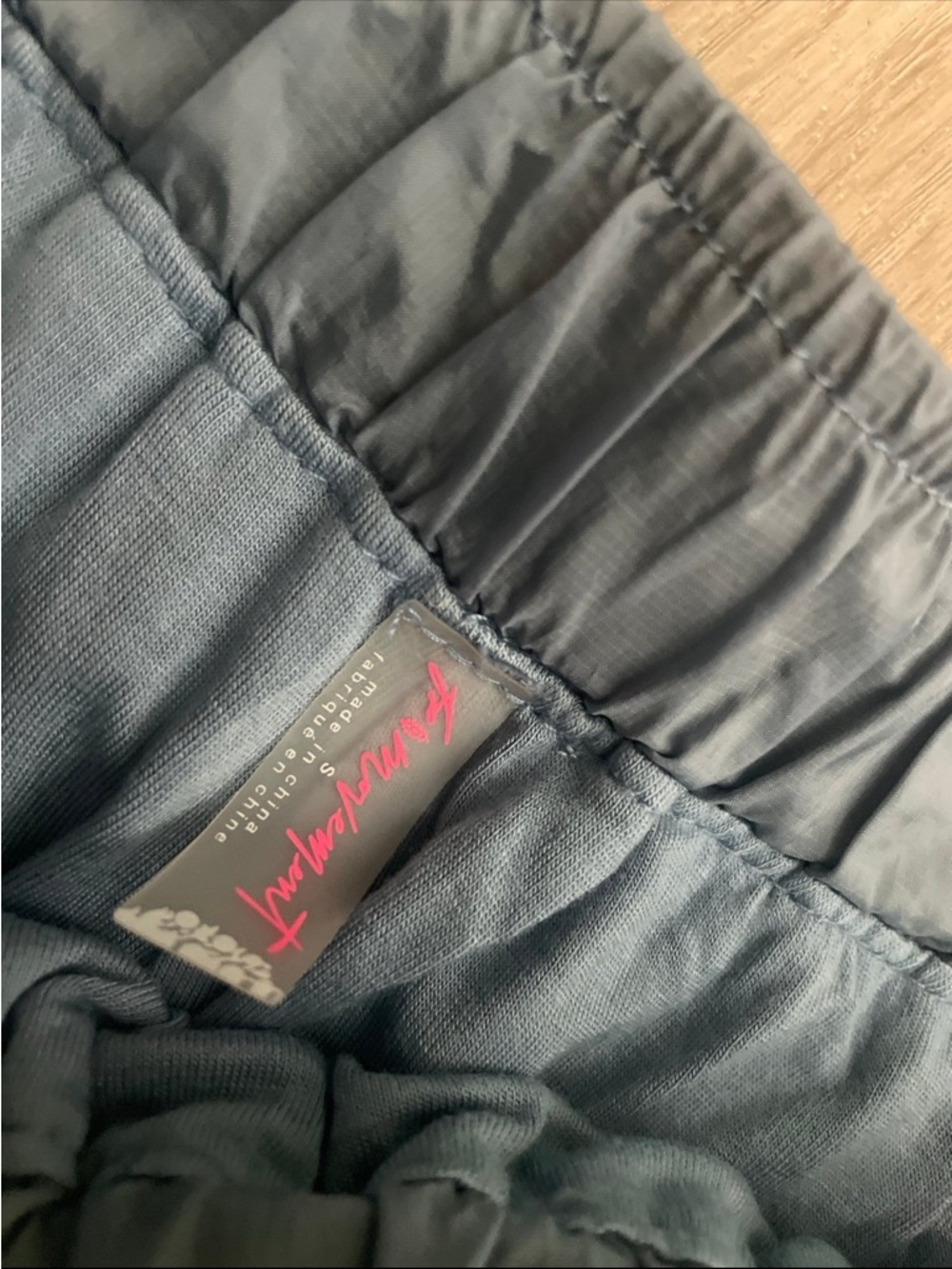 Free People Slate Blue Athletic Shorts - Picture 2 of 3